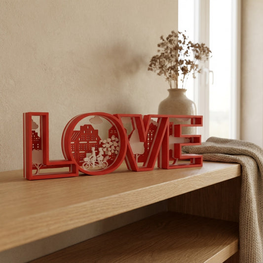 LoveCity Frame – Decorazione 3D Romantica ❤️