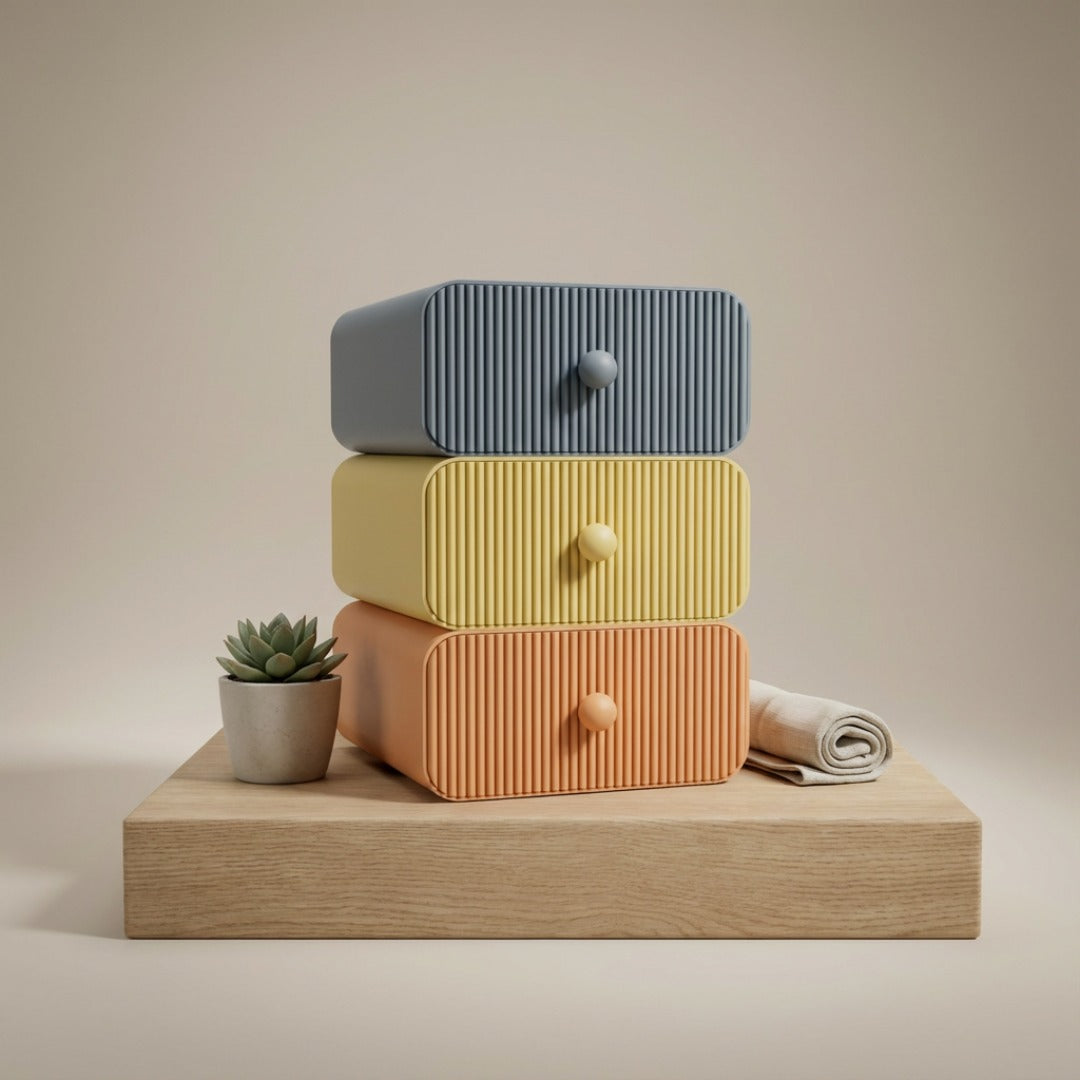 ModuBox™ – Cassettiera modulare da scrivania 🗂️