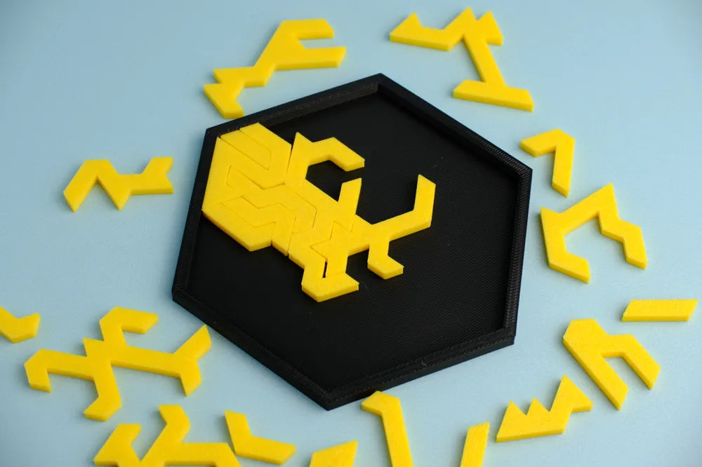 HexaBeast™ – Puzzle 3D Logico Esagonale 🐾🧩