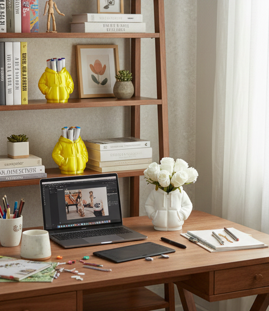 Bloom Hoodie – Portaoggetti & Vaso Decorativo 🌼