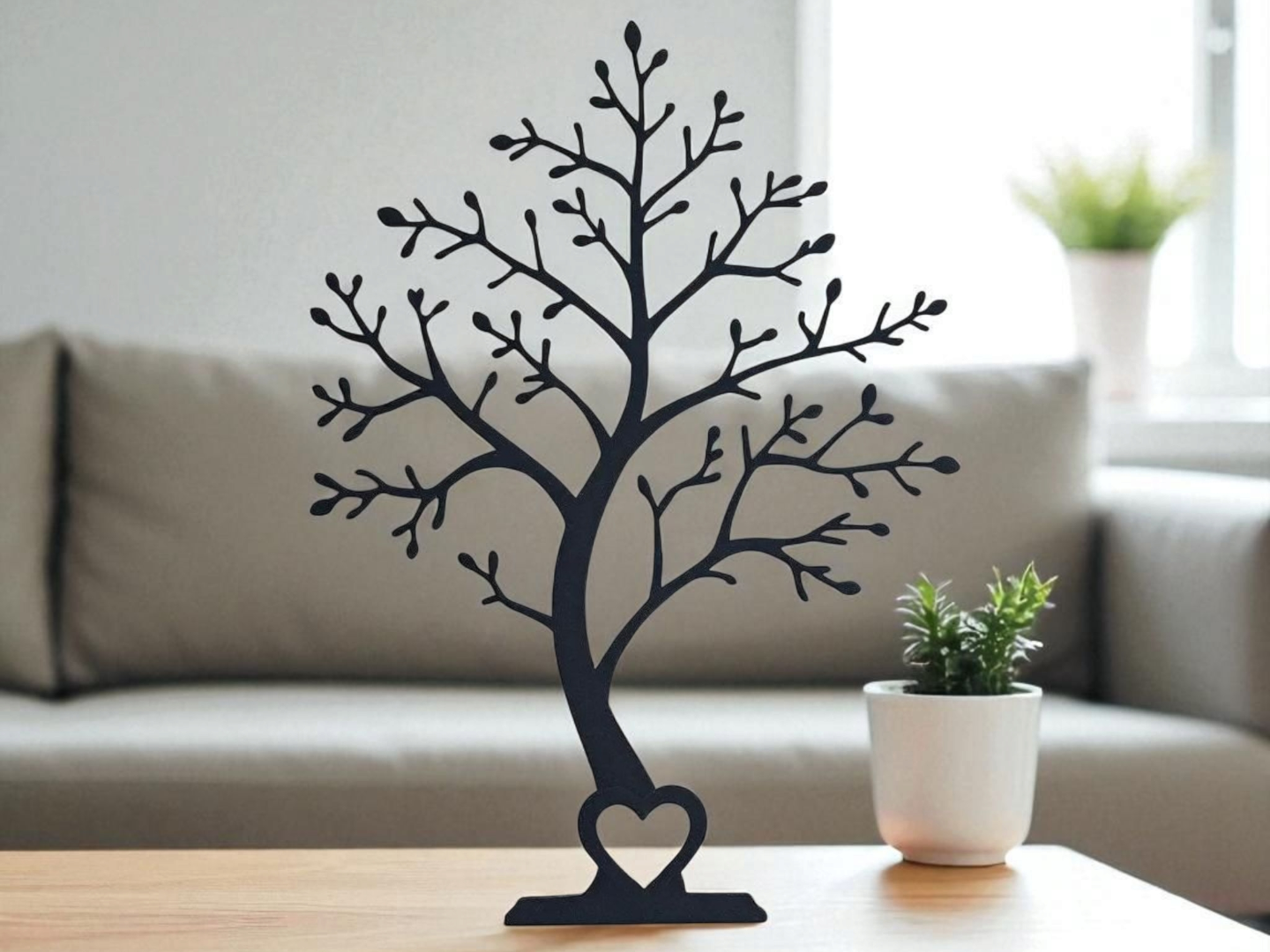 Arboris Cuore Nero – Decorazione d’Arredo Minimal 🌳🖤