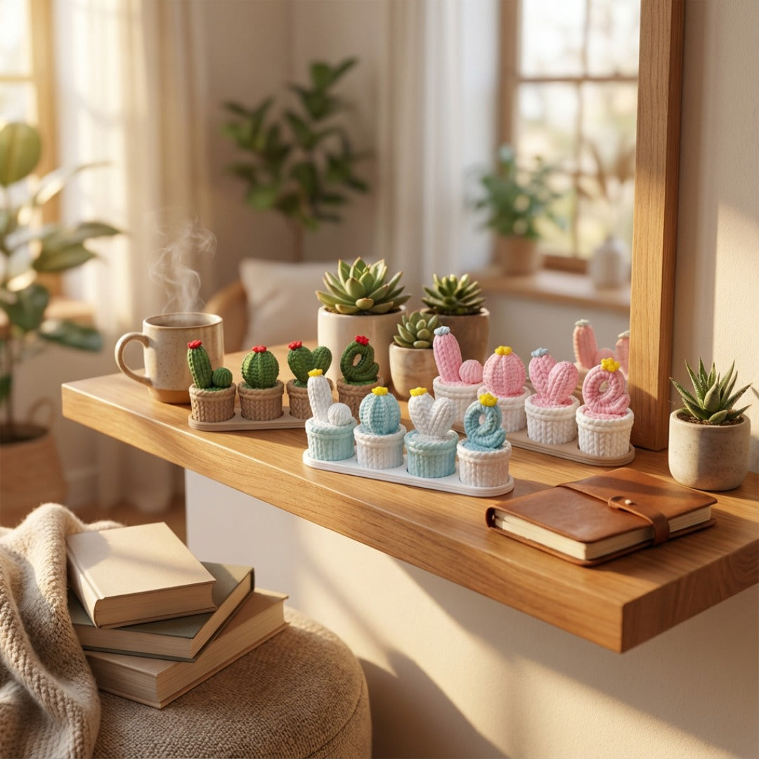 Cactus Love Garden – Set Decorativo 🌵💖