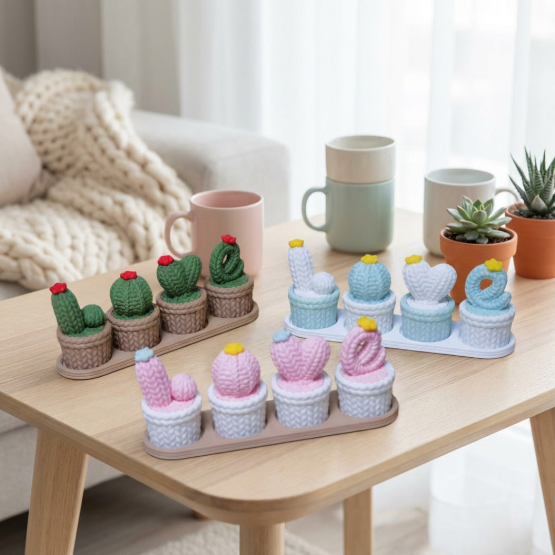 Cactus Love Garden – Set Decorativo 🌵💖