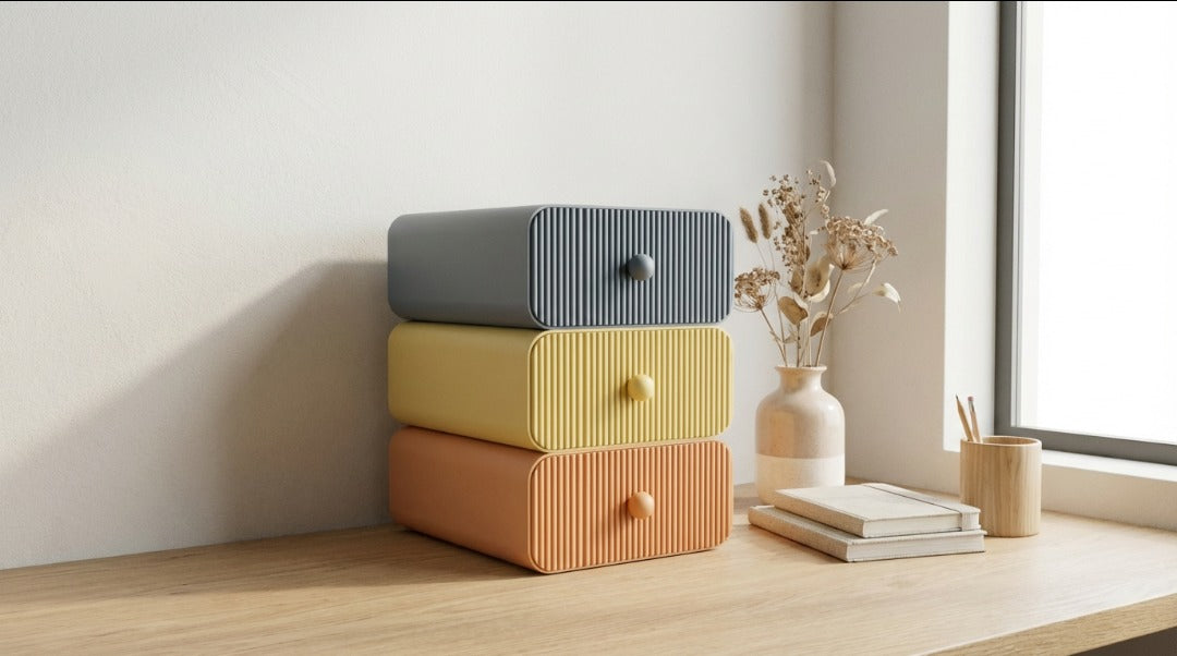 ModuBox™ – Cassettiera modulare da scrivania 🗂️