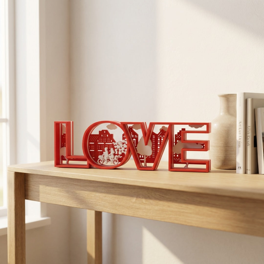 LoveCity Frame – Decorazione 3D Romantica ❤️