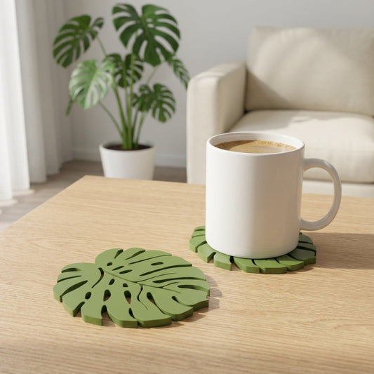 Monstera Leaf Coaster 🌿 | Sottobicchiere di Design Naturale
