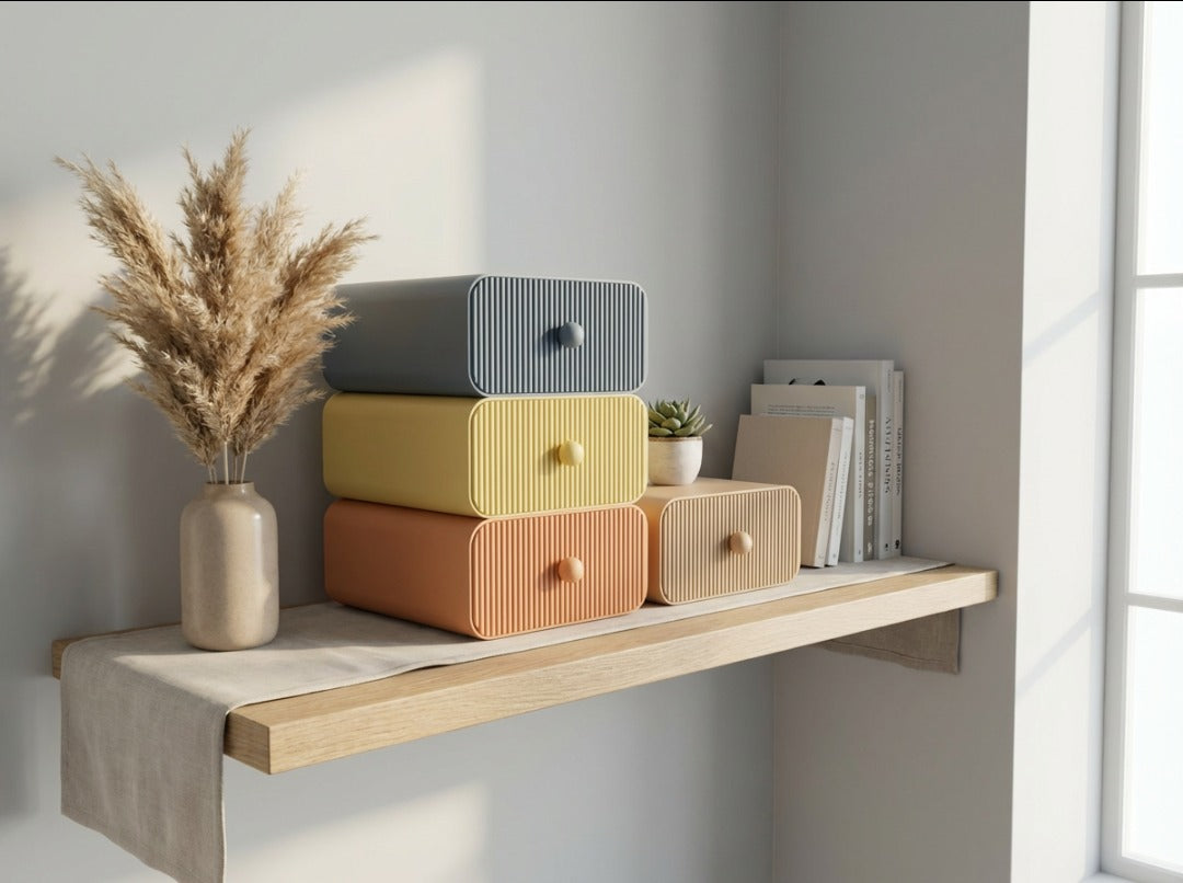 ModuBox™ – Cassettiera modulare da scrivania 🗂️