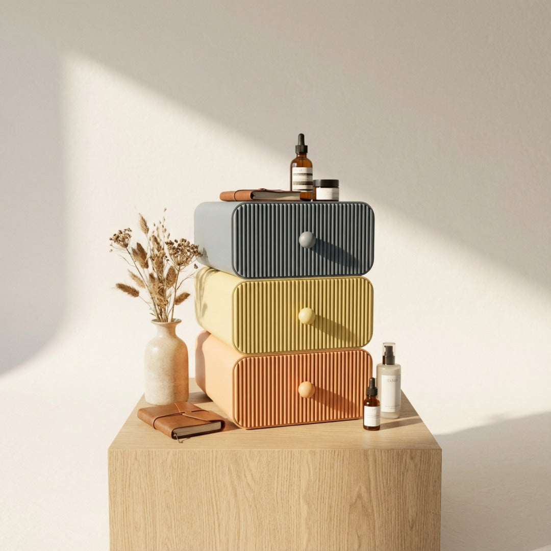 ModuBox™ – Cassettiera modulare da scrivania 🗂️