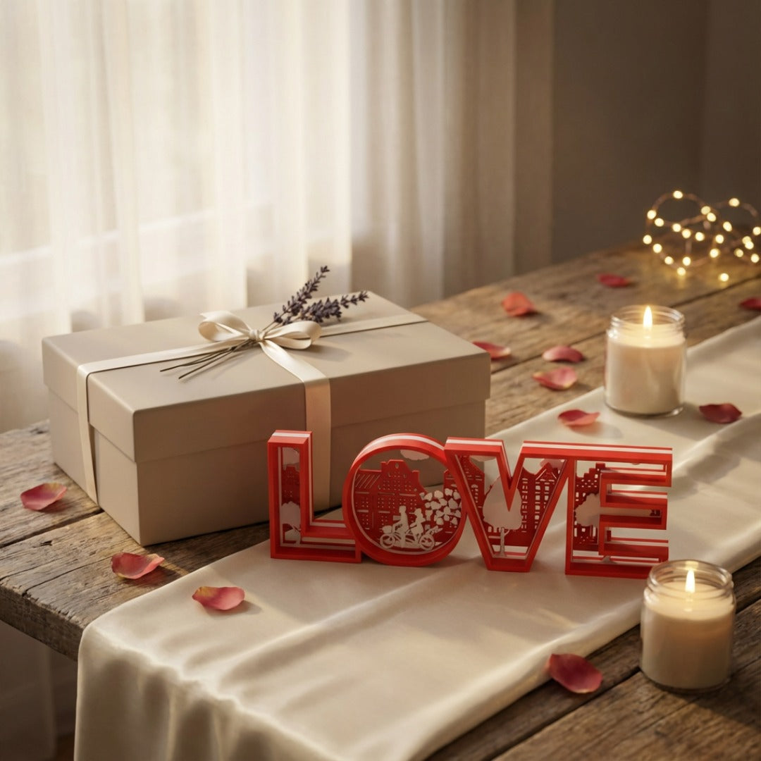 LoveCity Frame – Decorazione 3D Romantica ❤️