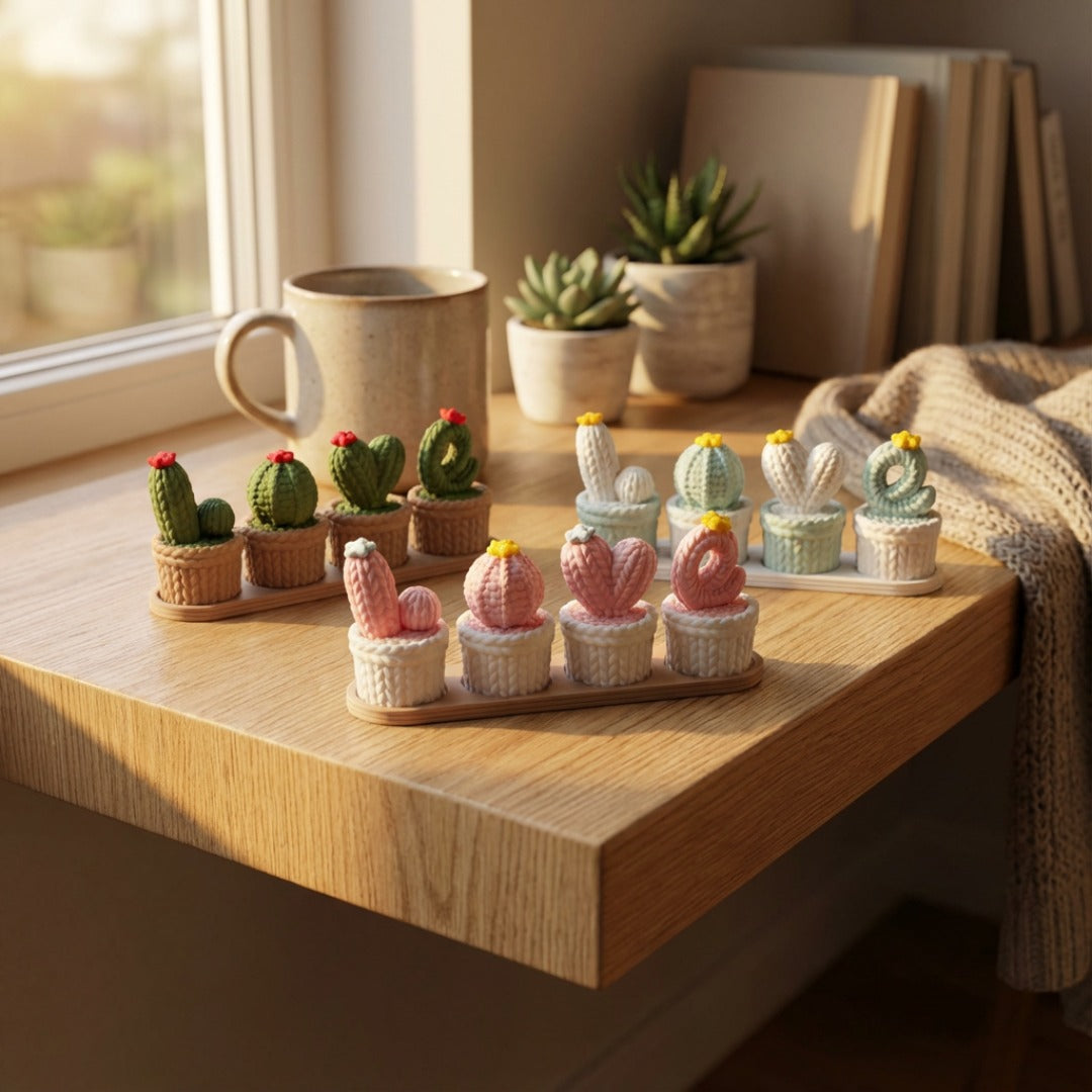 Cactus Love Garden – Set Decorativo 🌵💖